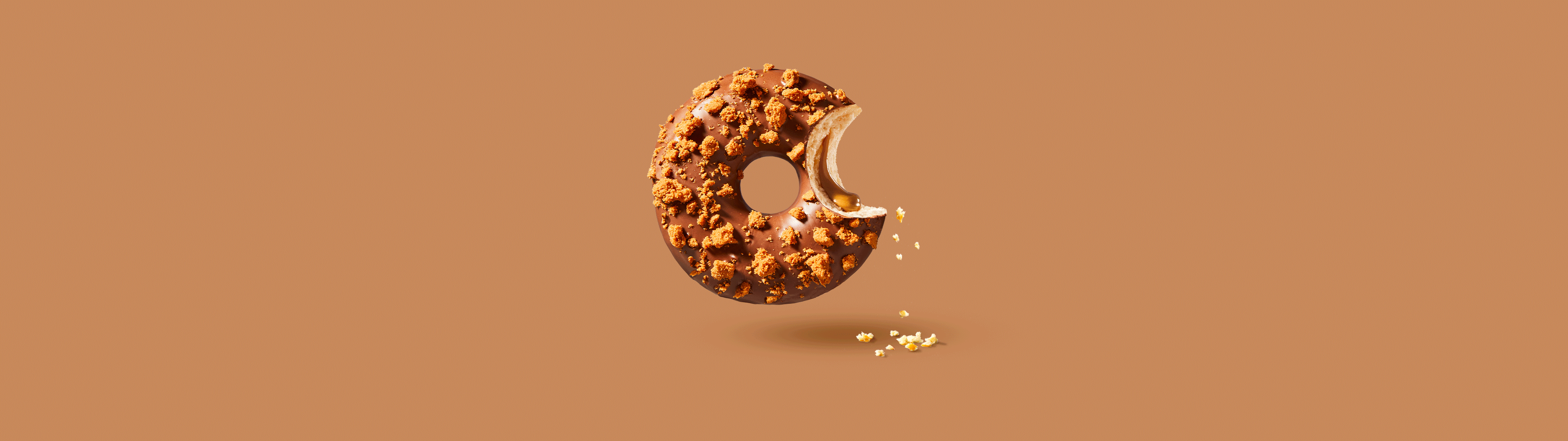 Donut Biscoff cocoa-mazing Donut worry be happy | La Lorraine Bakery Group