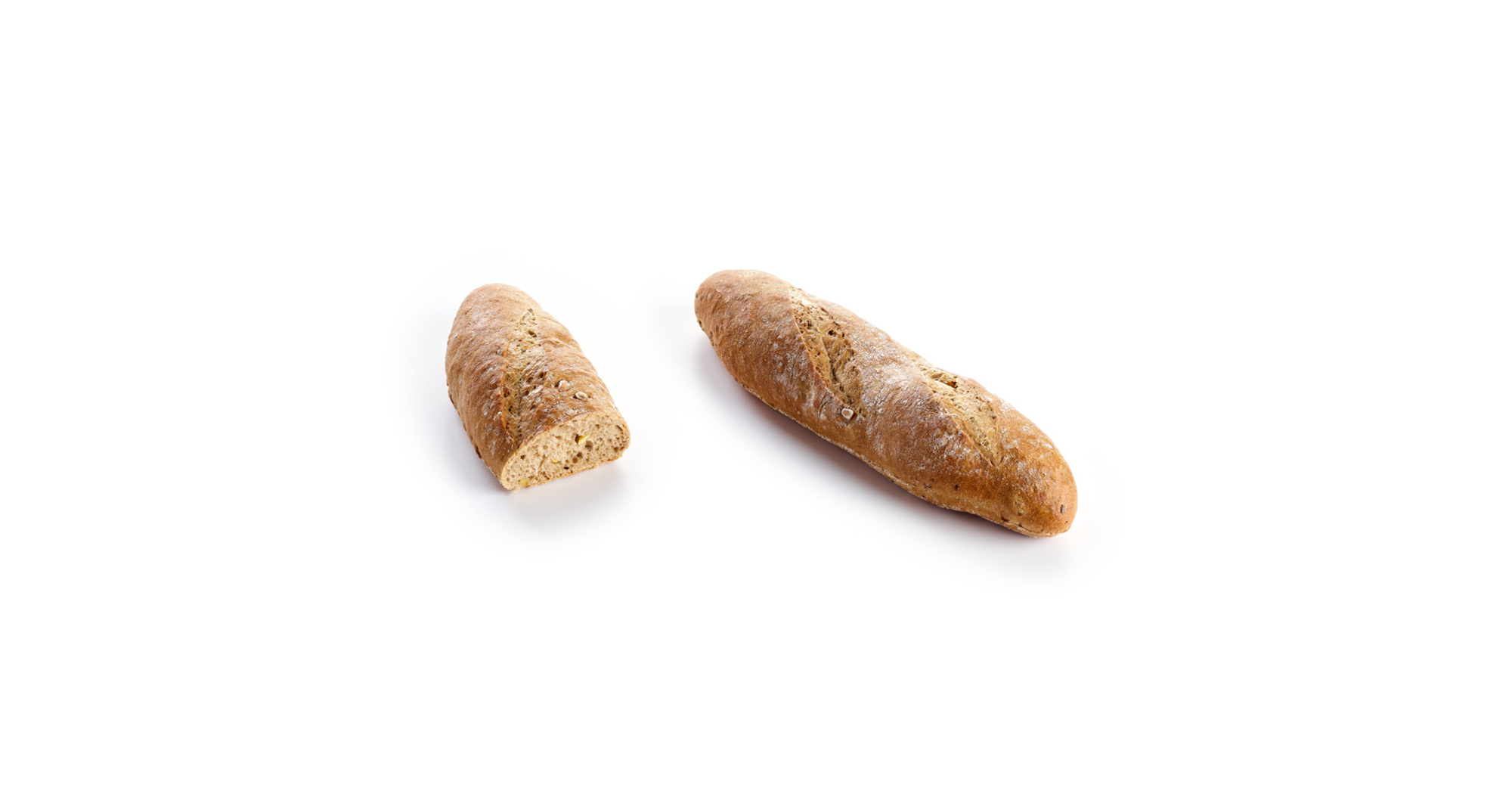 Rustic flat baguette dark La Lorraine | LLBG